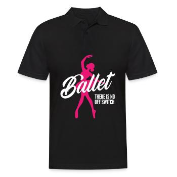 Cute Ballerina Ballet Dancer Gift - Men's Polo Shirt - black - Front - Kai (181cm)
