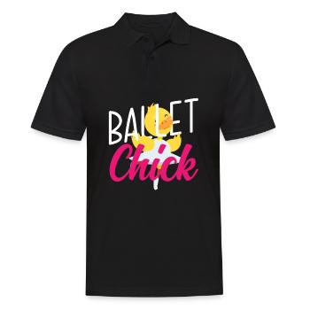 Cute Ballerina Ballet Dancer Gift - Men's Polo Shirt - black - Front - Kai (181cm)