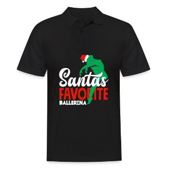Cute Ballerina Ballet Dancer Gift - Men's Polo Shirt - black - Front - Kai (181cm)