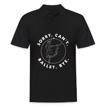 Cute Ballerina Ballet Dancer Gift - Men's Polo Shirt - black - Front - Kai (181cm)