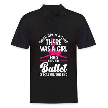 Cute Ballerina Ballet Dancer Gift - Men's Polo Shirt - black - Front - Kai (181cm)