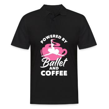 Cute Ballerina Ballet Dancer Gift - Men's Polo Shirt - black - Front - Kai (181cm)