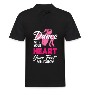 Süßes Ballerina Ballettänzerin Geschenk - Männer Poloshirt - Schwarz - Vorne - Kai (181cm)