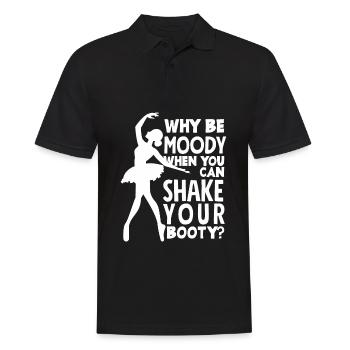 Cute Ballerina Ballet Dancer Gift - Men's Polo Shirt - black - Front - Kai (181cm)