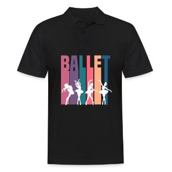 Süßes Ballerina Ballettänzerin Geschenk - Männer Poloshirt - Schwarz - Vorne - Kai (181cm)