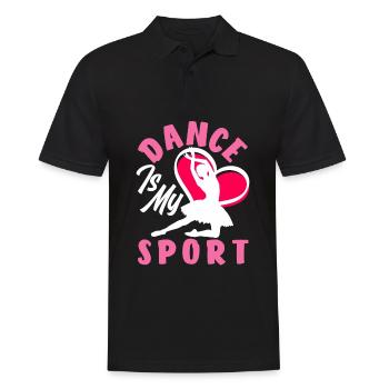 Süßes Ballerina Ballettänzerin Geschenk - Männer Poloshirt - Schwarz - Vorne - Kai (181cm)