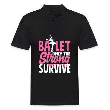 Süßes Ballerina Ballettänzerin Geschenk - Männer Poloshirt - Schwarz - Vorne - Kai (181cm)