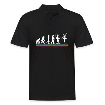 Cute Ballerina Ballet Dancer Gift - Men's Polo Shirt - black - Front - Kai (181cm)