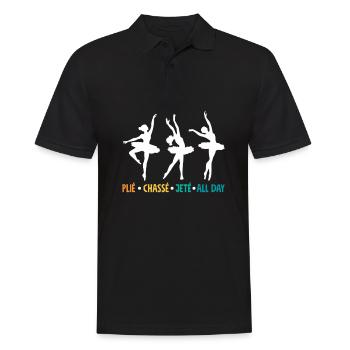 Süßes Ballerina Ballettänzerin Geschenk - Männer Poloshirt - Schwarz - Vorne - Kai (181cm)