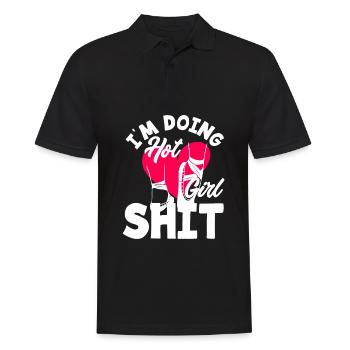 Süßes Ballerina Ballettänzerin Geschenk - Männer Poloshirt - Schwarz - Vorne - Kai (181cm)