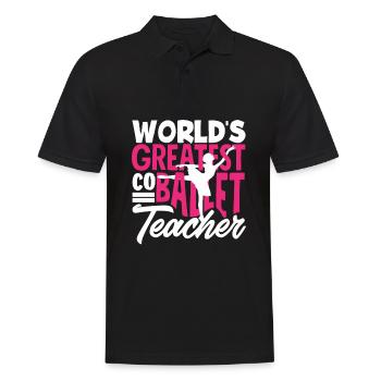 Süßes Ballerina Ballettänzerin Geschenk - Männer Poloshirt - Schwarz - Vorne - Kai (181cm)