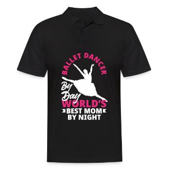 Cute Ballerina Ballet Dancer Gift - Men's Polo Shirt - black - Front - Kai (181cm)