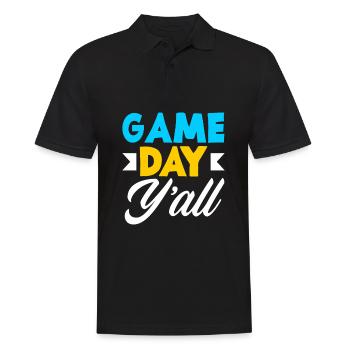 Lustiges Volleyball Geschenk - Männer Poloshirt - Schwarz - Vorne - Kai (181cm)