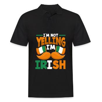 Funny Irishman Ireland Gift - Men's Polo Shirt - black - Front - Kai (181cm)