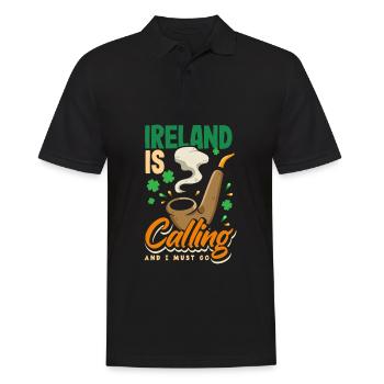 Funny Irishman Ireland Gift - Men's Polo Shirt - black - Front - Kai (181cm)