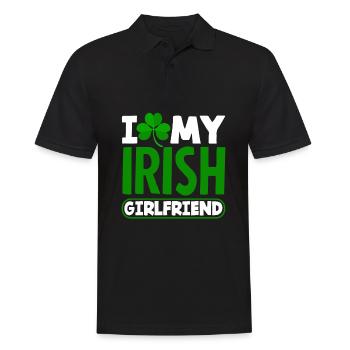 Funny Irishman Ireland Gift - Men's Polo Shirt - black - Front - Kai (181cm)