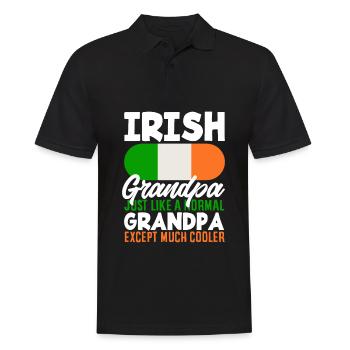 Funny Irishman Ireland Gift - Men's Polo Shirt - black - Front - Kai (181cm)
