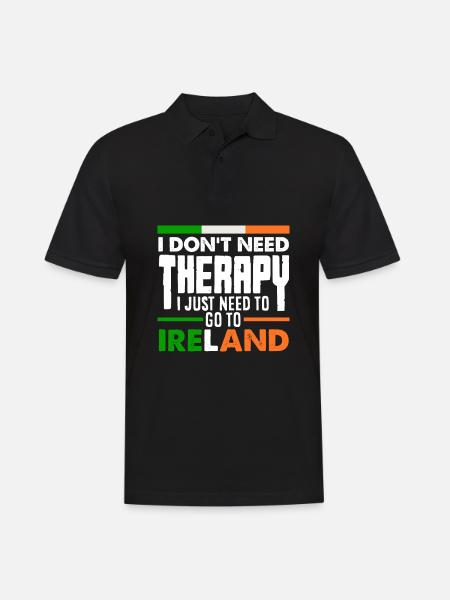 Funny Irishman Ireland Gift - Men's Polo Shirt - black
