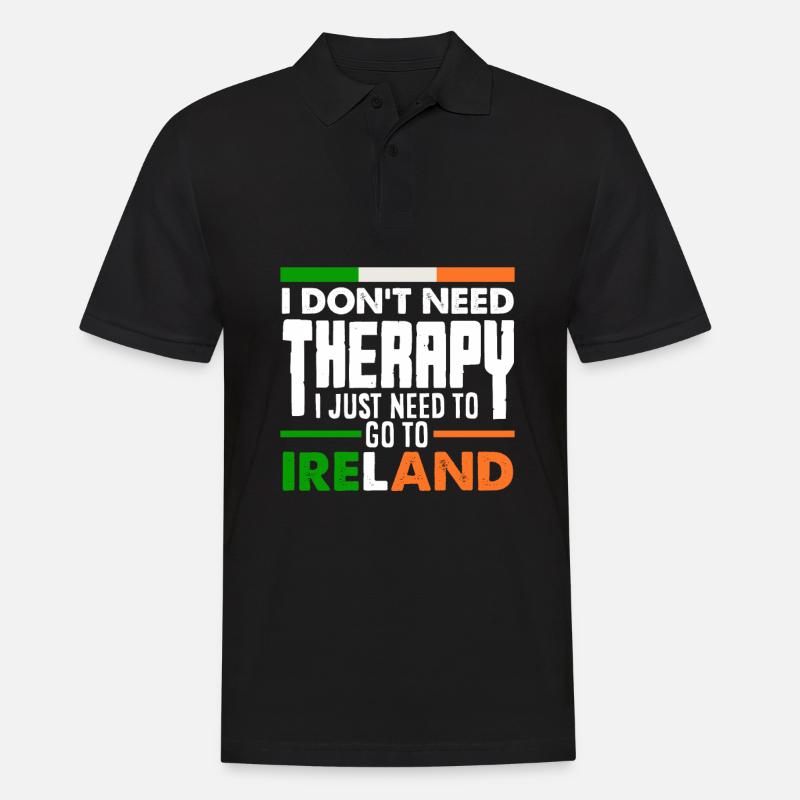 Lustiges Ire Irland Geschenk - Männer Poloshirt - Schwarz