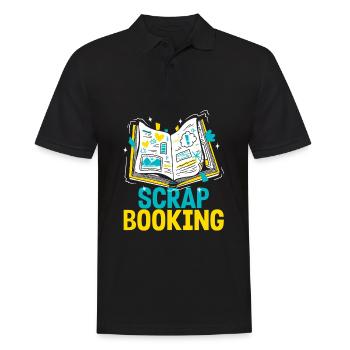 Memory Book, Scrapbook, Scrapbook, Scrapbook, Scrapbook - Men's Polo Shirt - black - Front - Kai (181cm)