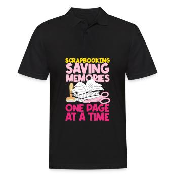 Memory Book, Scrapbook, Scrapbook, Scrapbook, Scrapbook - Men's Polo Shirt - black - Front - Kai (181cm)