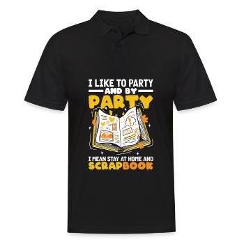 Memory Book, Scrapbook, Scrapbook, Scrapbook, Scrapbook - Men's Polo Shirt - black - Front - Kai (181cm)