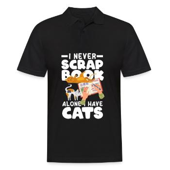 Memory Book, Scrapbook, Scrapbook, Scrapbook, Scrapbook - Men's Polo Shirt - black - Front - Kai (181cm)
