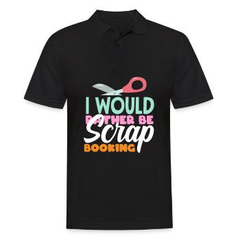 Memory Book, Scrapbook, Scrapbook, Scrapbook, Scrapbook - Men's Polo Shirt - black - Front - Kai (181cm)