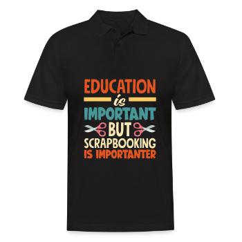 Memory Book, Scrapbook, Scrapbook, Scrapbook, Scrapbook - Men's Polo Shirt - black - Front - Kai (181cm)