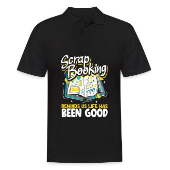 Memory Book, Scrapbook, Scrapbook, Scrapbook, Scrapbook - Men's Polo Shirt - black - Front - Kai (181cm)