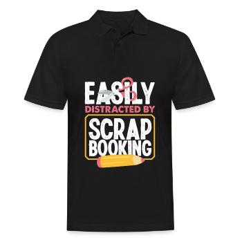 Memory Book, Scrapbook, Scrapbook, Scrapbook, Scrapbook - Men's Polo Shirt - black - Front - Kai (181cm)