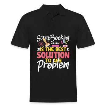 Memory Book, Scrapbook, Scrapbook, Scrapbook, Scrapbook - Men's Polo Shirt - black - Front - Kai (181cm)