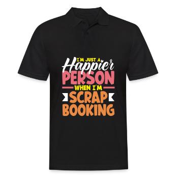 Memory Book, Scrapbook, Scrapbook, Scrapbook, Scrapbook - Men's Polo Shirt - black - Front - Kai (181cm)