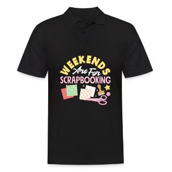 Memory Book, Scrapbook, Scrapbook, Scrapbook, Scrapbook - Men's Polo Shirt - black - Front - Kai (181cm)