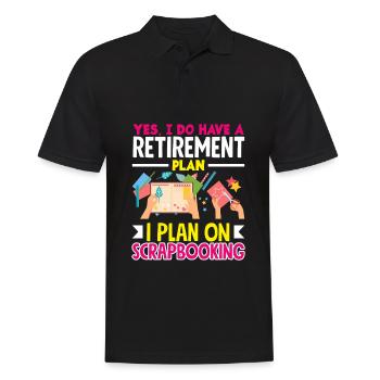 Memory Book, Scrapbook, Scrapbook, Scrapbook, Scrapbook - Men's Polo Shirt - black - Front - Kai (181cm)