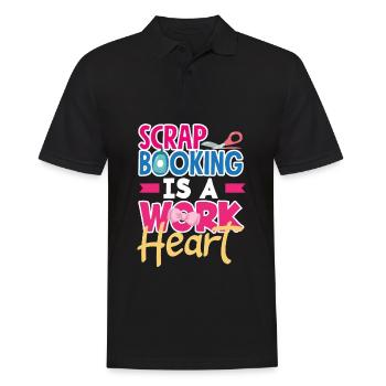 Memory Book, Scrapbook, Scrapbook, Scrapbook, Scrapbook - Men's Polo Shirt - black - Front - Kai (181cm)