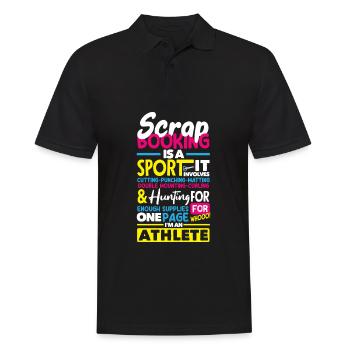 Memory Book, Scrapbook, Scrapbook, Scrapbook, Scrapbook - Men's Polo Shirt - black - Front - Kai (181cm)