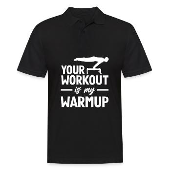Calisthenics Training Fitness Workout - Men's Polo Shirt - black - Front - Kai (181cm)