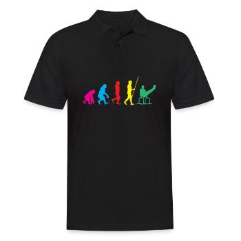 Calisthenics Training Fitness Workout - Men's Polo Shirt - black - Front - Kai (181cm)
