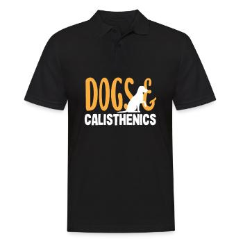 Calisthenics Training Fitness Workout - Men's Polo Shirt - black - Front - Kai (181cm)