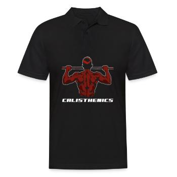 Entraînement de gymnastique suédoise Entraînement de fitness - Polo Homme - noir - Devant - Kai (181cm)