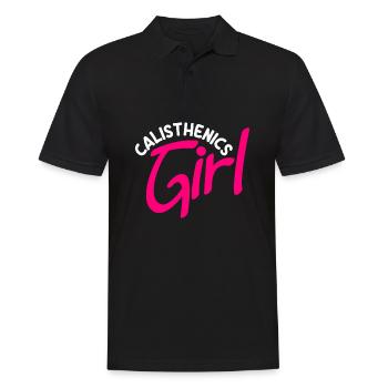 Calisthenics Training Fitness Workout - Men's Polo Shirt - black - Front - Kai (181cm)