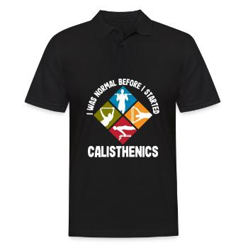 Entraînement de gymnastique suédoise Entraînement de fitness - Polo Homme - noir - Devant - Kai (181cm)