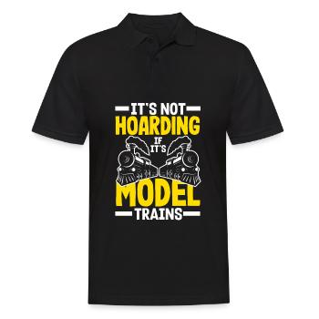 Drôle de Train amant Trains Locomotive cadeau - Polo Homme - noir - Devant - Kai (181cm)