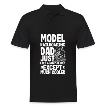 Drôle de Train amant Trains Locomotive cadeau - Polo Homme - noir - Devant - Kai (181cm)
