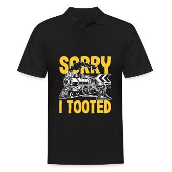 Drôle de Train amant Trains Locomotive cadeau - Polo Homme - noir - Devant - Kai (181cm)
