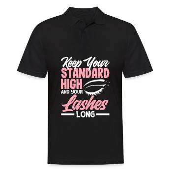 Hautpflege Kosmetikerin Kosmetik - Männer Poloshirt - Schwarz - Vorne - Kai (181cm)