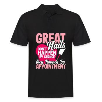 Hautpflege Kosmetikerin Kosmetik - Männer Poloshirt - Schwarz - Vorne - Kai (181cm)