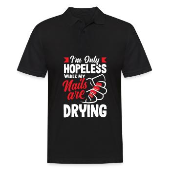 Hautpflege Kosmetikerin Kosmetik - Männer Poloshirt - Schwarz - Vorne - Kai (181cm)