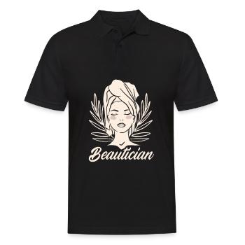 Hautpflege Kosmetikerin Kosmetik - Männer Poloshirt - Schwarz - Vorne - Kai (181cm)